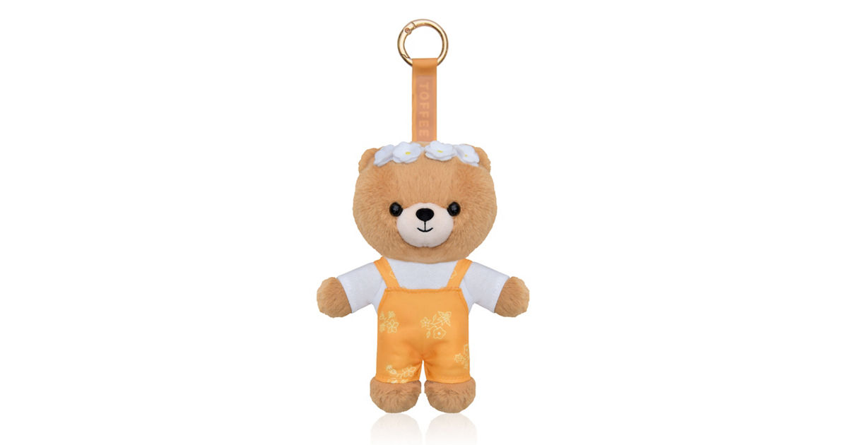PWP BATIK MOTIF LITTLE TOFFEE PLUSH KEYCHAIN - SPRING